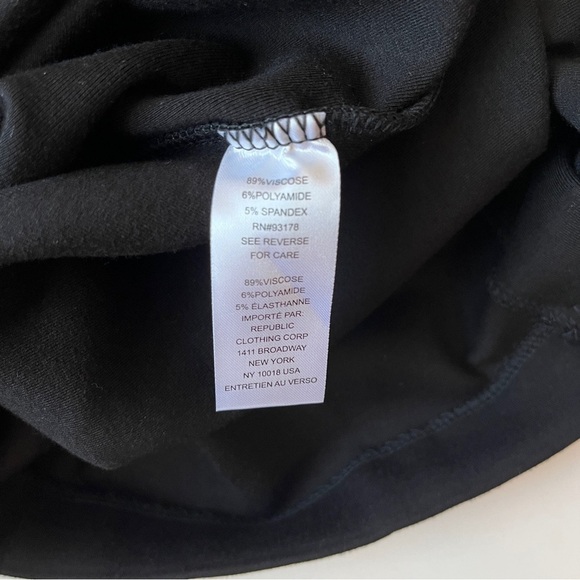 Elie. By Elie Tahari Black Bodycon Mock Neck Sheath Midi Dress - Picture 11 of 11